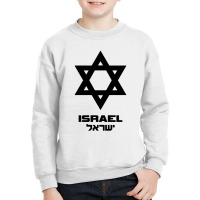 Israel Flag Hebrew Youth Sweatshirt | Artistshot