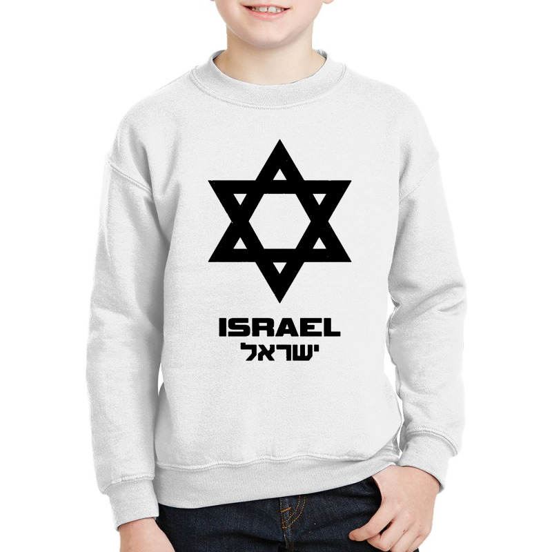 Israel Flag Hebrew Youth Sweatshirt | Artistshot