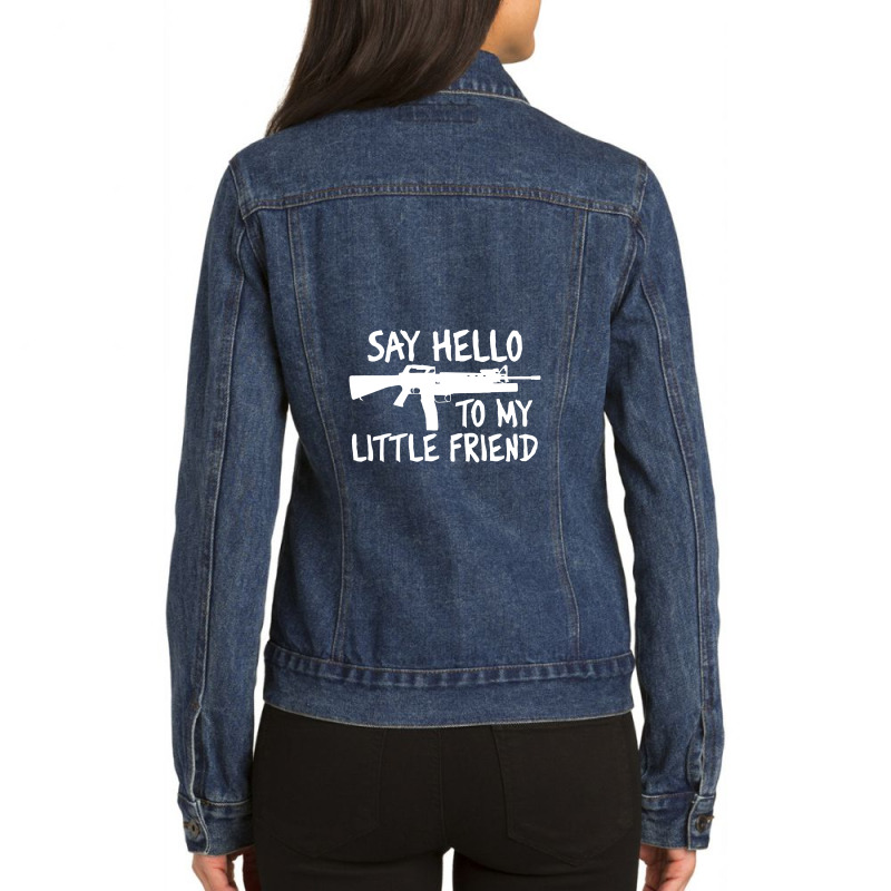 Little Friend Ladies Denim Jacket | Artistshot