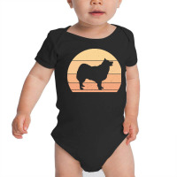 Icelandic T  Shirt Retro Sunset Icelandic Sheepdog T  Shirt Baby Bodysuit | Artistshot