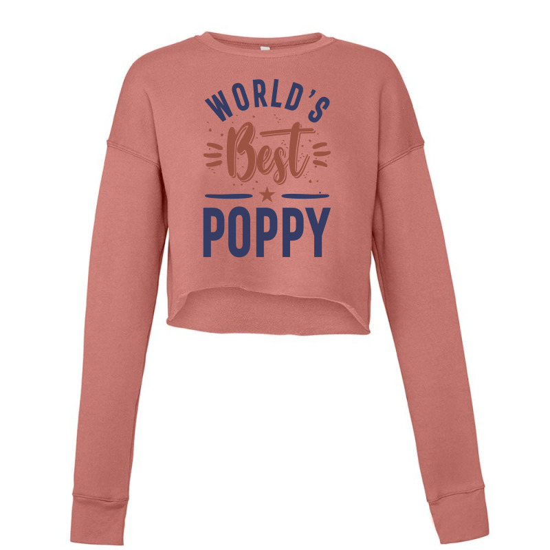 World's Best Poppy Cropped Sweater | Artistshot