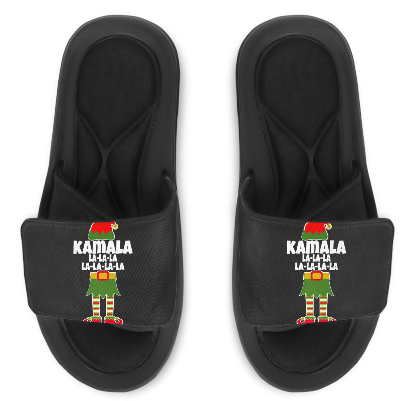 Kamala La La La Elf Christmas Holiday Slide Sandal | Artistshot