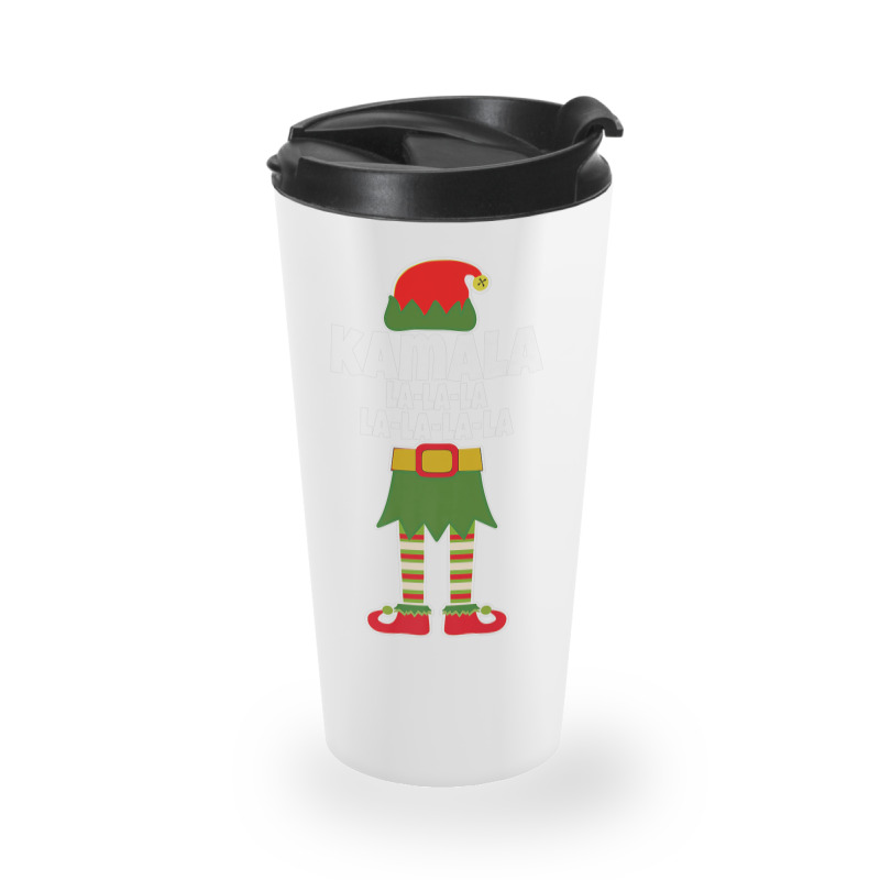 Kamala La La La Elf Christmas Holiday Travel Mug | Artistshot