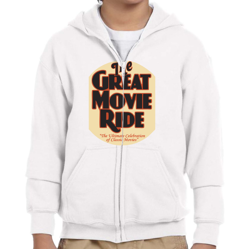 The Great Movie Ride Youth Zipper Hoodie by dialerist | Artistshot