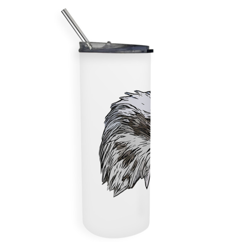 Womens Eagle Imprint American Bird Animal Retro Art Motif Bald V Neck Skinny Tumbler | Artistshot