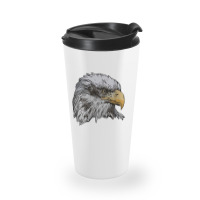 Womens Eagle Imprint American Bird Animal Retro Art Motif Bald V Neck Travel Mug | Artistshot