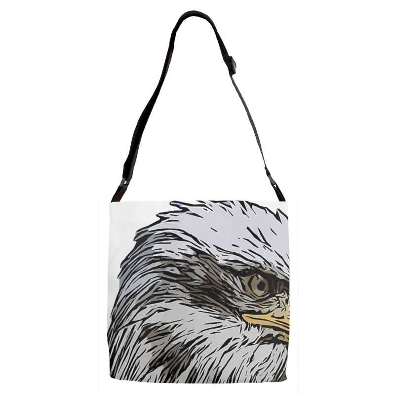 Womens Eagle Imprint American Bird Animal Retro Art Motif Bald V Neck Adjustable Strap Totes | Artistshot