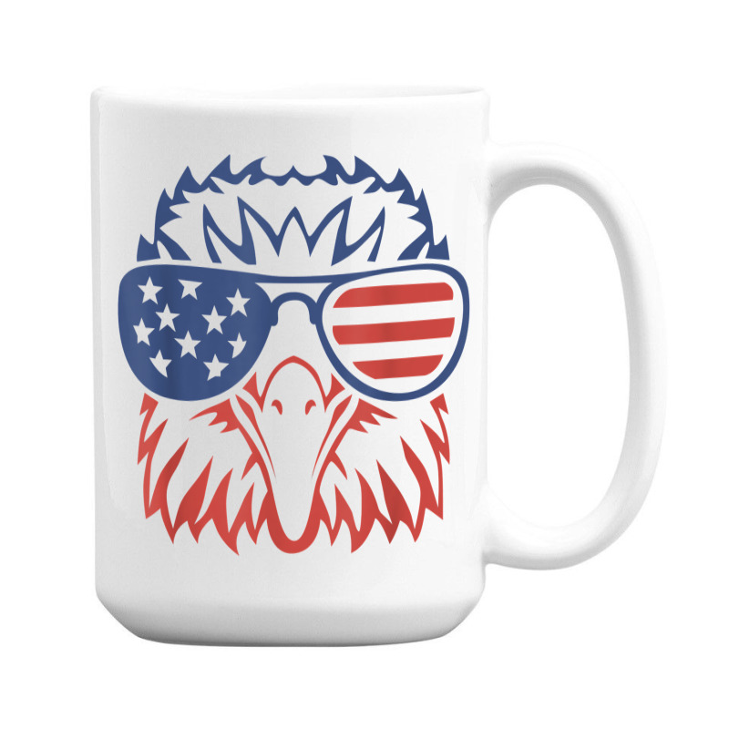 American Bald Eagle Usa Flag Shirt 4th Of July Eagle Usa Tee T Shirt 15 Oz Coffee Mug | Artistshot