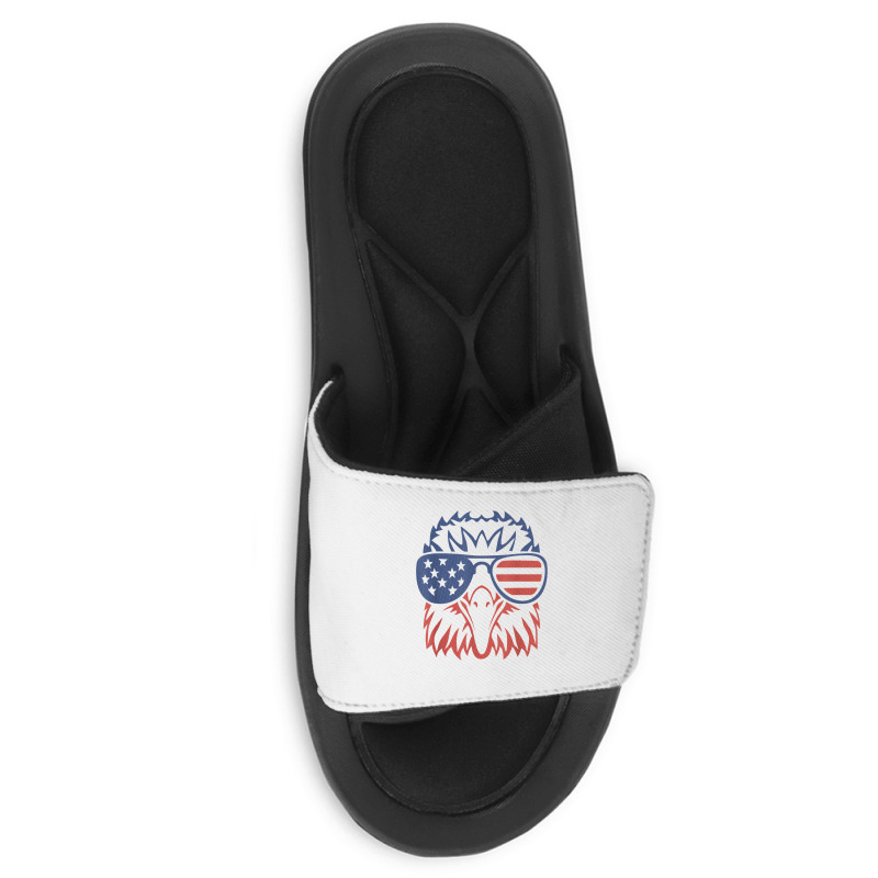 American Bald Eagle Usa Flag Shirt 4th Of July Eagle Usa Tee T Shirt Slide Sandal | Artistshot