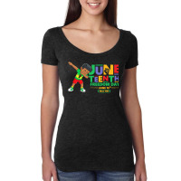 Dabbing Black King Juneteenth T  Shirt Dabbing Black King Juneteenth J Women's Triblend Scoop T-shirt | Artistshot