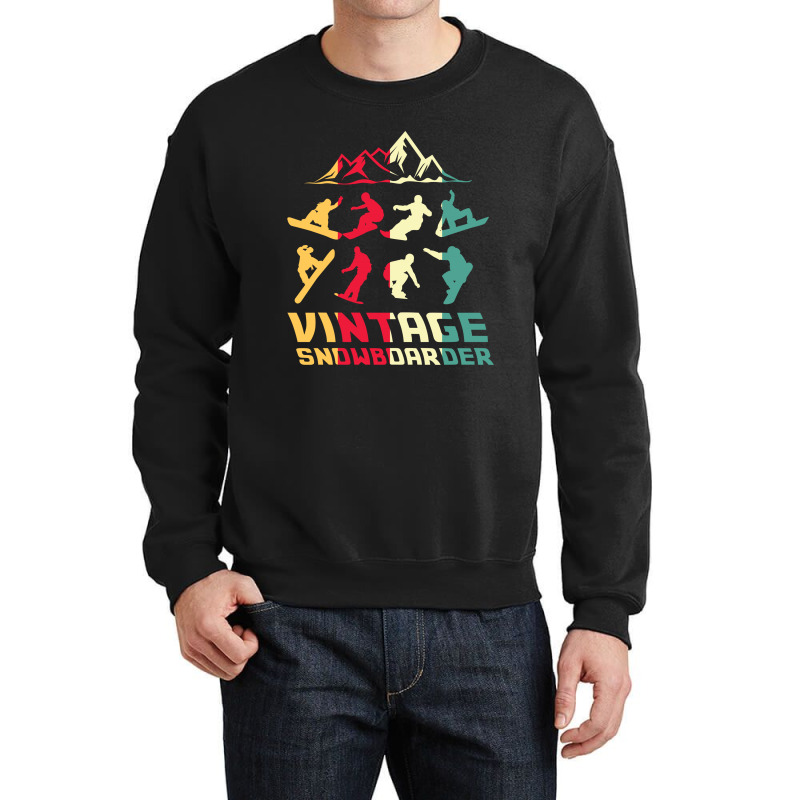 Vintage Snowboarder Crewneck Sweatshirt | Artistshot