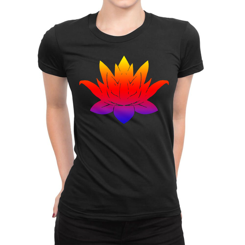 Lotus Flower T  Shirt Lotus Namaste Flower Yoga Floral Mandala Buddhis Ladies Fitted T-shirt | Artistshot