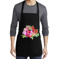 Big Bold Floral Medium-length Apron | Artistshot