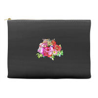 Big Bold Floral Accessory Pouches | Artistshot