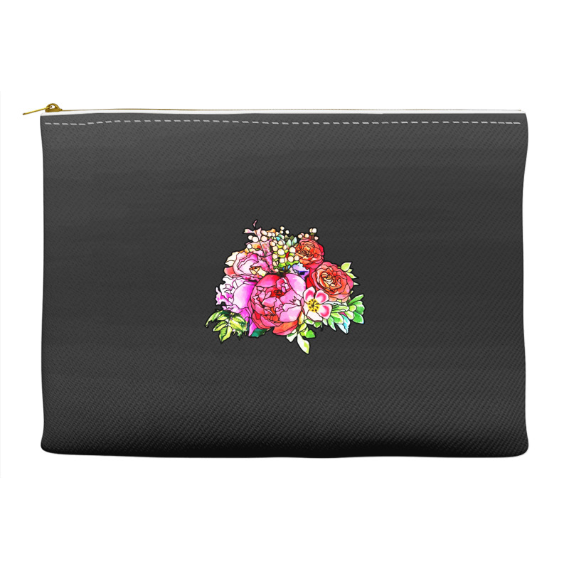 Big Bold Floral Accessory Pouches | Artistshot