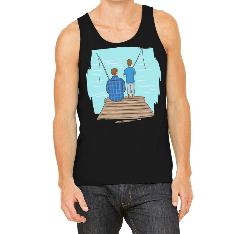 Father T  Shirt Father Fatherhood Father's Day Son Anglers T  Shirt Tank Top | Artistshot