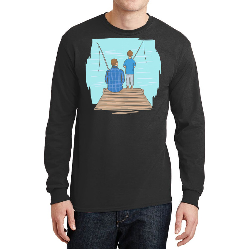 Father T  Shirt Father Fatherhood Father's Day Son Anglers T  Shirt Long Sleeve Shirts | Artistshot