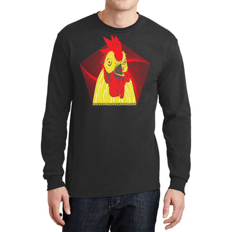 Chicken T  Shirt Screaming Rooster T  Shirt (3) Long Sleeve Shirts by darrengorczany780 | Artistshot