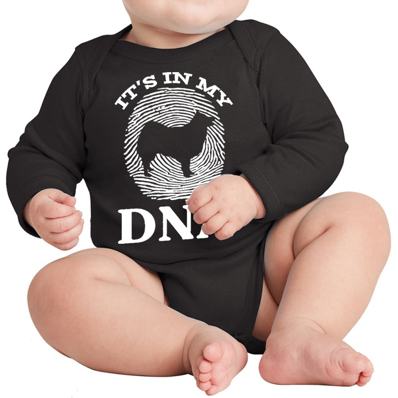 Icelandic T  Shirt Icelandic Sheepdog It`s In My D N A T  Shirt Long Sleeve Baby Bodysuit by alexandraturner348 | Artistshot