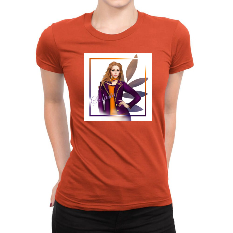 Orange Ladies Fitted T-Shirt by Studio solasta | Artistshot