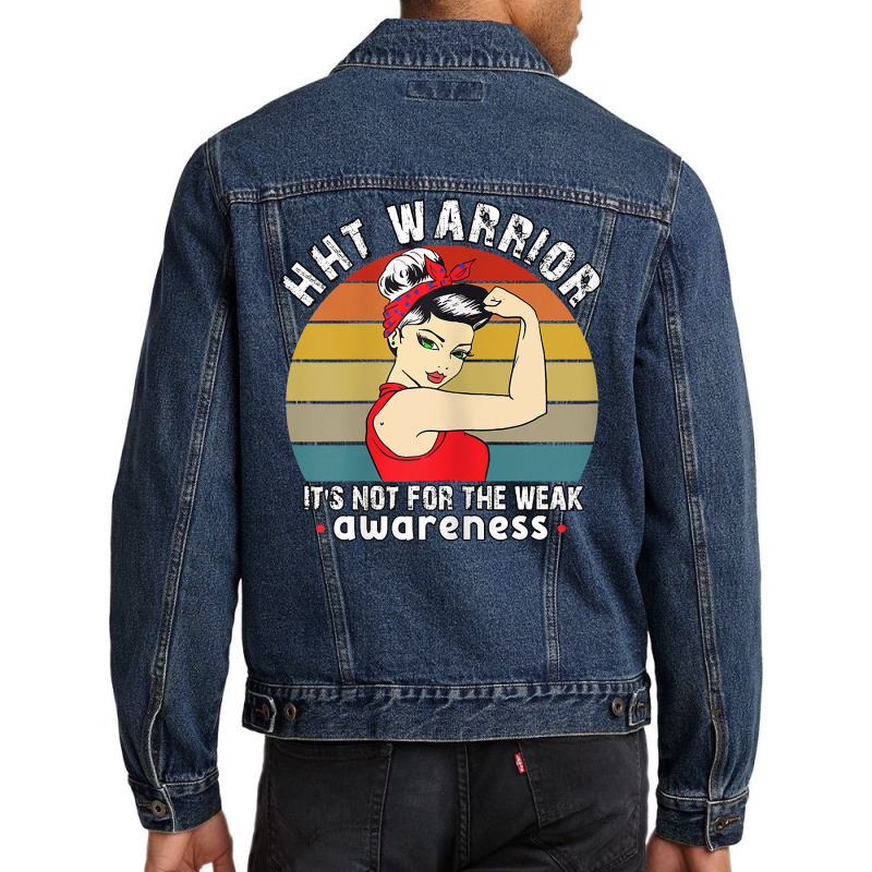 Womens Hht Warrior Women Awareness T Shirt Men Denim Jacket | Artistshot