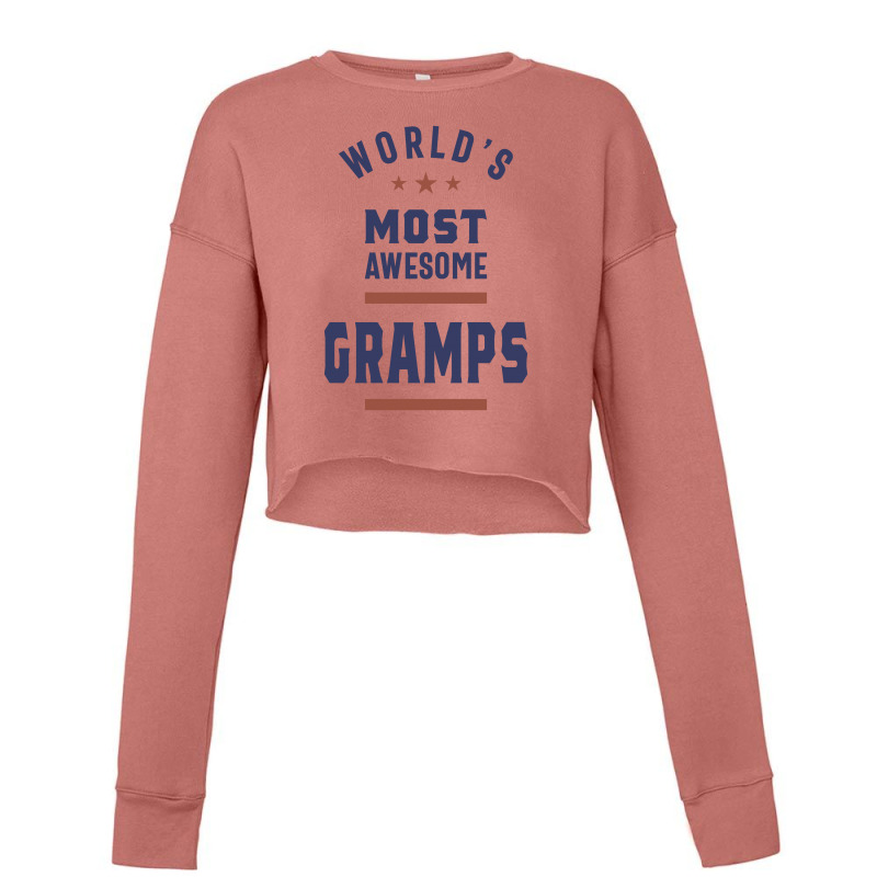 World's Most Awesome Gramps Cropped Sweater | Artistshot