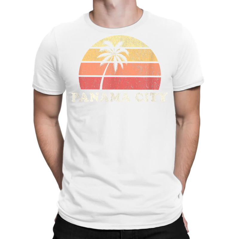 Panama City Beach Fl Vintage 70s Retro Throwback Design T Shirt T-Shirt by ebertfran1985 | Artistshot