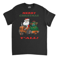 Santa Claus Driving Truck Funny Xmas Classic T-shirt | Artistshot