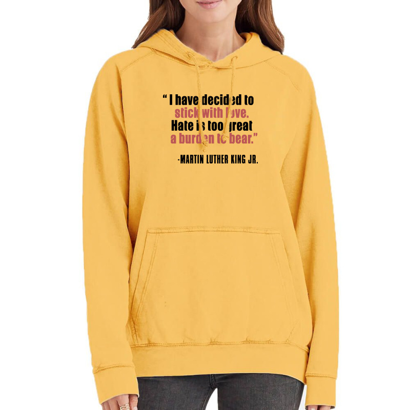 Mlk Quote Martin Luther King Jr Vintage Hoodie by joymartine060 | Artistshot