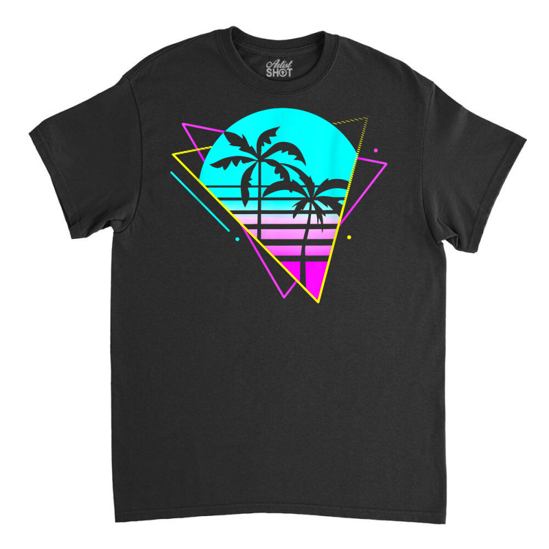 Vaporwave Aesthetic. Vintage Palm Paradise. Retro Palm Tree T Shirt Classic T-shirt by jermonmccline | Artistshot