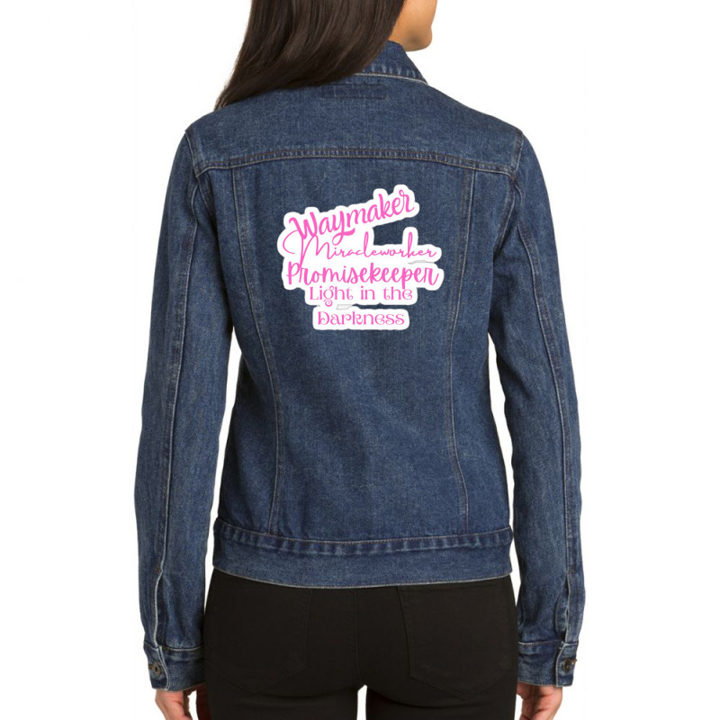 Copy Faith In The Finished Work Of Christ He Did It All For You 558368 Ladies Denim Jacket by iip221 | Artistshot