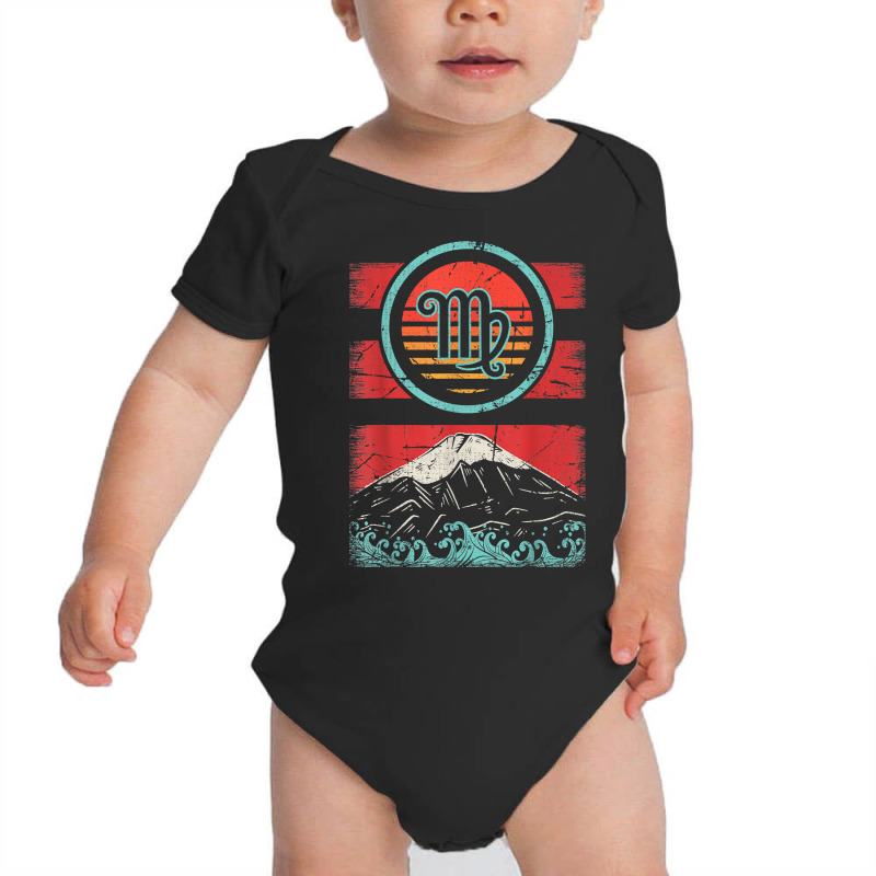 Virgo Zodiac Sign Retro Birthday Astrology Gift T Shirt Baby Bodysuit by Smykowskicalob1991 | Artistshot