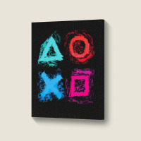 Gamer Gift T  Shirt Gambling Gamer Nerd Gift Game Level Console T  Shi Portrait Canvas Print | Artistshot