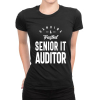 Senior It Auditor Job Title Gift Ladies Fitted T-shirt | Artistshot