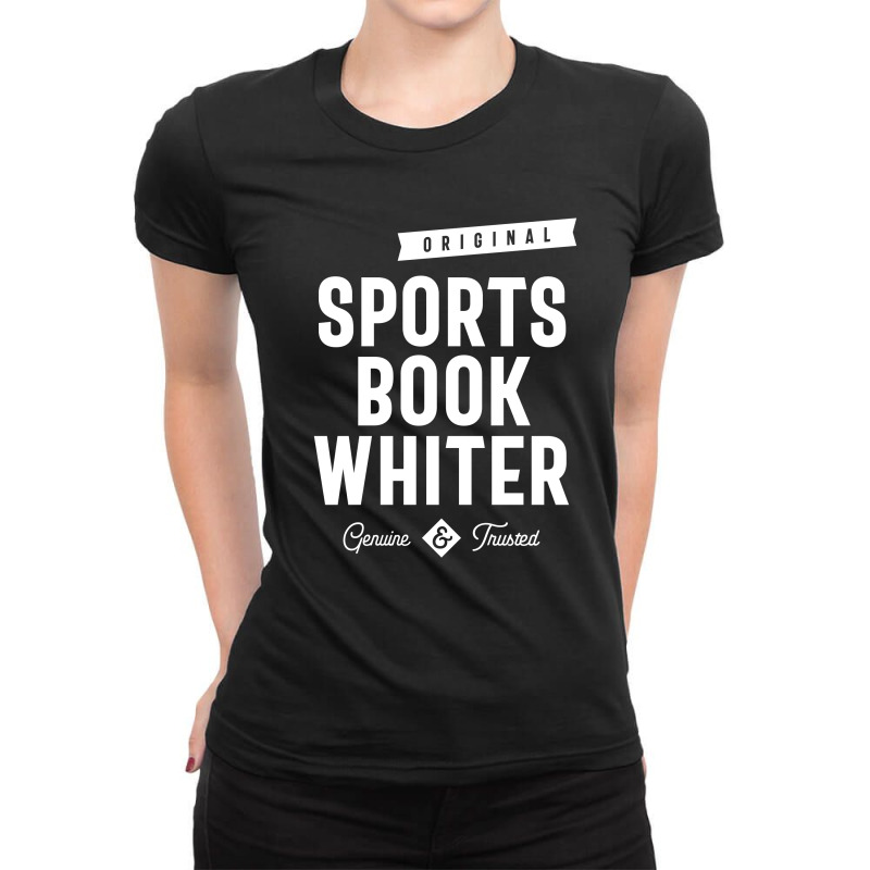 Sports Book Whiter Job Title Gift Ladies Fitted T-Shirt by cidolopez | Artistshot