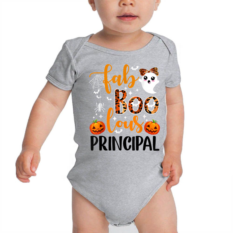 Leopard Faboolous Principal Spooky Principal Halloween Vibes T Shirt Baby Bodysuit by ebertfran1985 | Artistshot