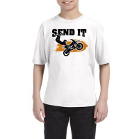 Dirt Bike Send It Youth Tee | Artistshot