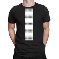 Dashed Lines Illustration On Vertical Frame T-shirt | Artistshot