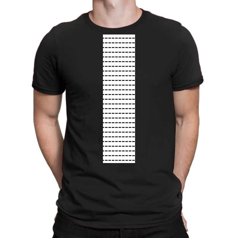 Dashed Lines Illustration On Vertical Frame T-shirt | Artistshot