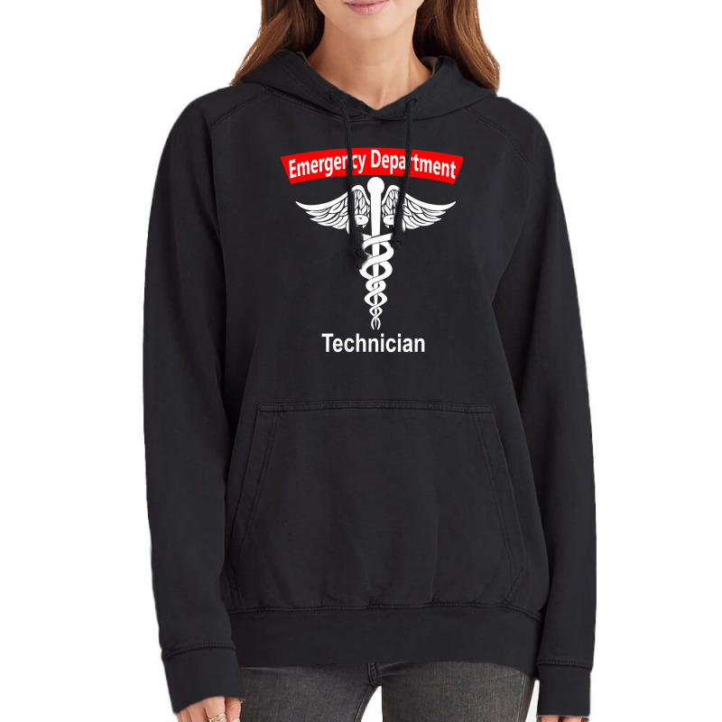 Emergency Department Technician Ed Tech Medical Caduceus Er T Shirt Vintage Hoodie | Artistshot