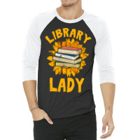 Book Reader Funny Love Sunflower Library Lady Book Lover 195 Reader Bo 3/4 Sleeve Shirt | Artistshot