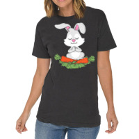 Yoga Gift For Women T  Shirt Rabbit Yoga Lover Women Meditating Gift B Vintage T-shirt | Artistshot