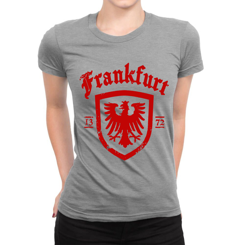 Frankfurt City In Germany Ladies Fitted T-Shirt by Kathrin Sutter | Artistshot