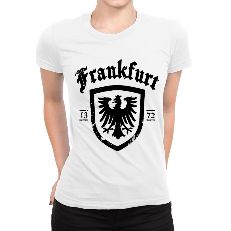 Frankfurt City In Germany Ladies Fitted T-Shirt by Kathrin Sutter | Artistshot