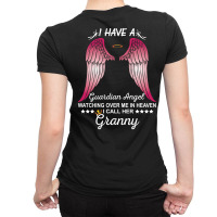 My Granny Is My Guardian Angel Ladies Fitted T-shirt | Artistshot