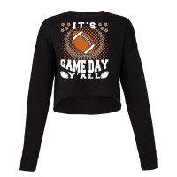 Football Its Game Day Yall Funny Quotes 402 Football Cropped Sweater | Artistshot