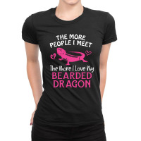 My Bearded Dragon Love People Ladies Fitted T-shirt | Artistshot