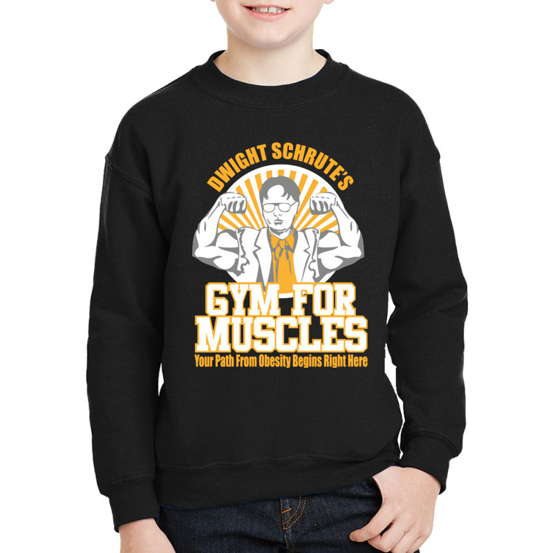 Funny Schrute's Gym For Muscles Youth Sweatshirt by kynekel | Artistshot