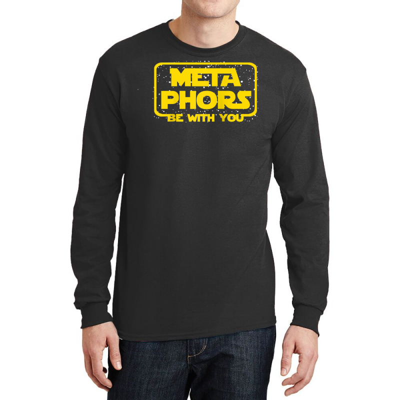 Metaphors Be With You Funny English Teacher Space Raglan Baseball Tee Long Sleeve Shirts by naythendeters2000 | Artistshot