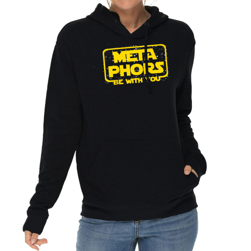 Metaphors Be With You Funny English Teacher Space Raglan Baseball Tee Lightweight Hoodie by naythendeters2000 | Artistshot